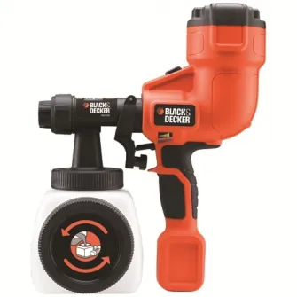 Pistol vopsit Black & Decker HVLP200, 400W, 1200ml SprayControl, vopsire in unghi, AutoSelect
