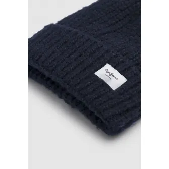 Pepe Jeans London, Caciula uni elastica, Bleumarin, 44 EU