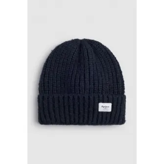 Pepe Jeans London, Caciula uni elastica, Bleumarin, 44 EU