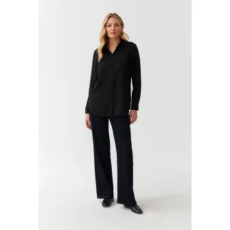 Tatuum, Camasa de lyocell cu maneci lungi, Negru, 40