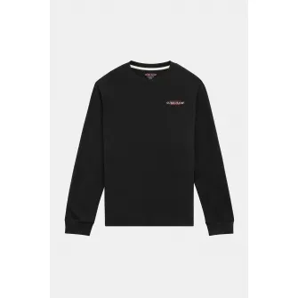 GUESS JEANS, Bluza slim fit cu logo, Negru, S