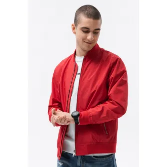 OMBRE, Jacheta bomber usoara, Rosu, M