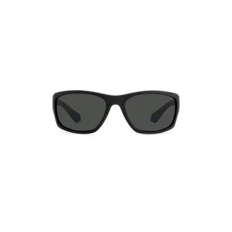 Polaroid, Ochelari de soare wrap polarizati, Negru, 65-17-125