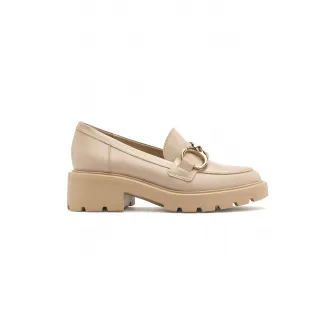 RYЕЃKO, Pantofi loafer de piele Sisi, Auriu, Bej, 40