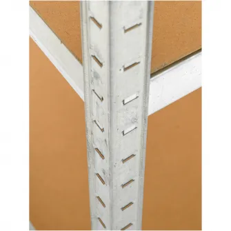 Raft Metalic SmartStorage 180x100x50cm, 5 polite MDF, 100 kg/polita, galvanizat, montaj prin clipsare