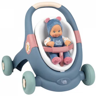 Antepremergator Little Smoby, 3 in 1, cu papusa