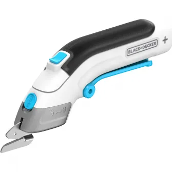 Foarfeca pe acumulator Black & Decker BCSC115, 3.6 V, 1.5 Ah, tragaci extra lung, lumina led, design ultra-ergonomic, incarcare usb, 2 lame de taiere