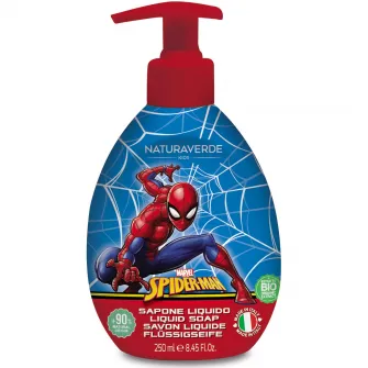 Sapun lichid Spiderman, Naturaverde kids, 250 ml