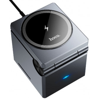 Incarcator Hoco CQ8 Folding 3-in-1 Metal Gray