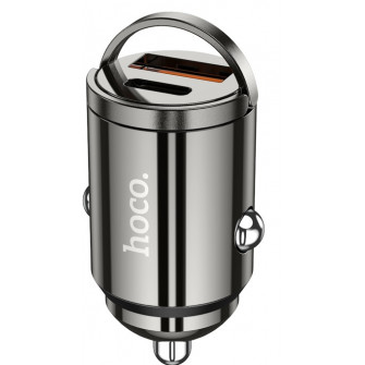 Incarcator auto Hoco DZ7 Mini Gray