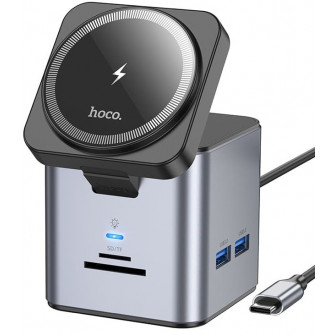 Incarcator Hoco HB49 Effortless 9-in-1 Metal Gray