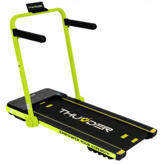 Banda de alergare electrica THUNDER IMPACT, Bluetooth, viteza maxima 12km/h, maxima suportata 130kg, Lime