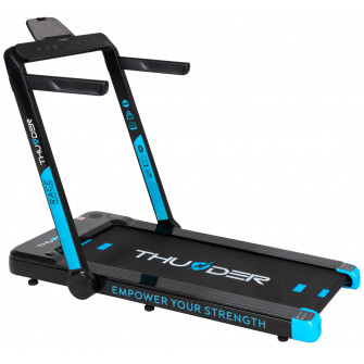 Banda de alergare electrica THUNDER RACE, Viteza maxima 14km/h, maxima suportata 130kg, Black