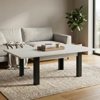 Masa transformabila 4home, Stejar Kraft Alb