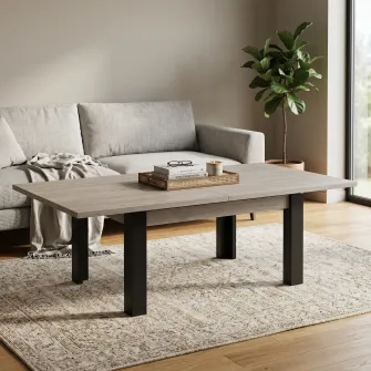Masa transformabila 4home, Stejar Kraft Gri