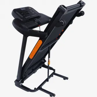 Banda alergare Kondition 7600S, motor 2CP, viteza 1-14km/h, suprafata alergare 120 X 46 cm, 24 programe, inclinare electrica max. 15%, App Fitshow/Kinomap/Zwift, pliabila, greutate maxima utilizator 120 kg