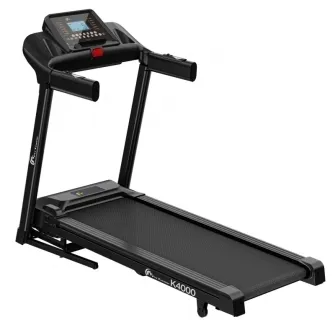 Banda de alergare electrica FitTronic® K4000, motor de 3.5 CP, greutate suportata 140 kg, inclinatie 15%, viteza pana la 16km/h, suprafata alergare 120 x 46 cm, bluetooth, control prin aplicatii: Zwift, Fitshow, Kinamap