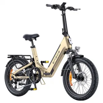 Bicicleta Electrica ENGWE L20 3.0 Boost, 250W, 48V 13.5Ah Autonomie 135km, Anvelope 20x3.0'', 7 Viteze, Bej