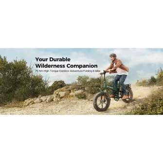 Bicicleta Electrica ENGWE ENGINE Pro 2.0, Baterie de 52V 16Ah, 750W, Anvelope 20x4.0 Fat, Frane Hidraulice, Suspensie Completa, Shimano cu 8 Viteze, Autonomie de 110KM, Verde