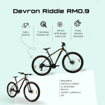 Bicicleta Mtb Devron 2023 RM0.9 - 29 Inch, M, Gri