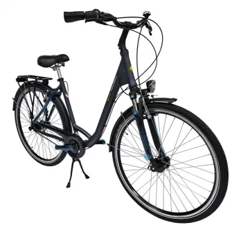 Bicicleta Oras Kieler 28 Inch, aluminiu, 7 viteze, gri, M