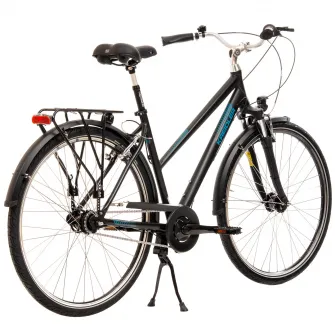 Bicicleta de oras, Kreidler, 28 inch, Negru, Cadru Aluminiu, Transmisie Interna 7 Viteze