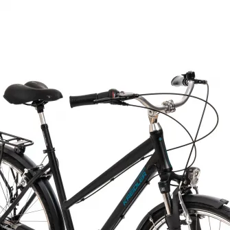 Bicicleta de oras, Kreidler, 28 inch, Negru, Cadru Aluminiu, Transmisie Interna 7 Viteze