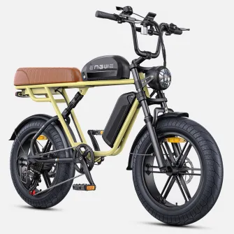 Bicicleta electrica Engwe M1, 2 baterii 48V 15,6Ah + 13Ah, 20'', 170 km autonomie, galben