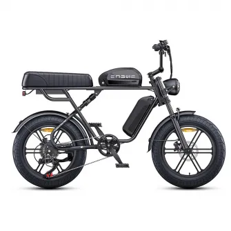 Bicicleta electrica Engwe M1, 20'', 250W, 2 baterii 48V, 13Ah si 15,6Ah, 169.8x72x113.5cm, negru