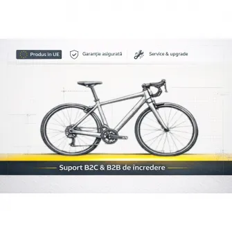 Bicicleta oras Kieler 1252 28 inch Cadru aluminiu 7 viteze Frane V-Brake Marime L Culoare gri