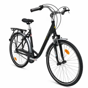 Bicicleta oras Kieler 1252 28 inch Cadru aluminiu 7 viteze Frane V-Brake Marime L Culoare negru