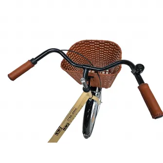 Bicicleta pentru oras DHS Citadinne 2812, roata 28 inch, frana V-Brake fata / Torpedo spate, cos fata, portbagaj, aparatori noroi, crem