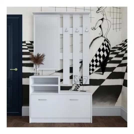 Cuier Cremona Alb 155.5x85x24 cm