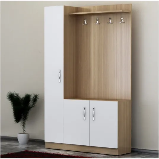 Cuier Parma Sonoma si Alb 110 x 180 x 32