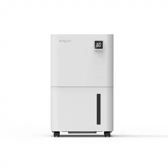 Dezumidificator Evoair, OptiDry 20, 20l/24h, Senzor de Umiditate, Functie Memorie, Uscare Rufe, Rezervor 2l, Display digital, Alb
