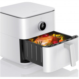 Friteuza fara ulei Xiaomi Smart Air Fryer BHR7358EU, 1800W, 6.5l, 50-60Hz, 220-240V, Aplicatie Xiaomi Home, Temperatura ajustabila, Alb
