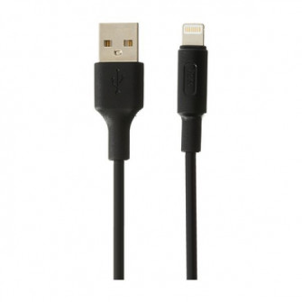 HL-110BK |HELMET Basic Lightning Cable  -1m, BLACK