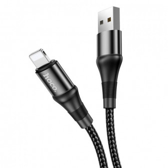 HOCO X50  Excelent Charging USB  Lighting cable 2.4A, Black