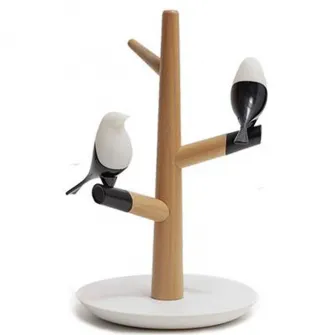 Lampa Ambientala iHunt cu Incarcare Wireless, Lemn deschis
