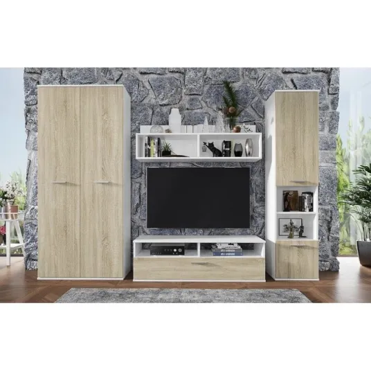 Mobila Living Alice Sonoma&Alb 240 x 190 x 40cm