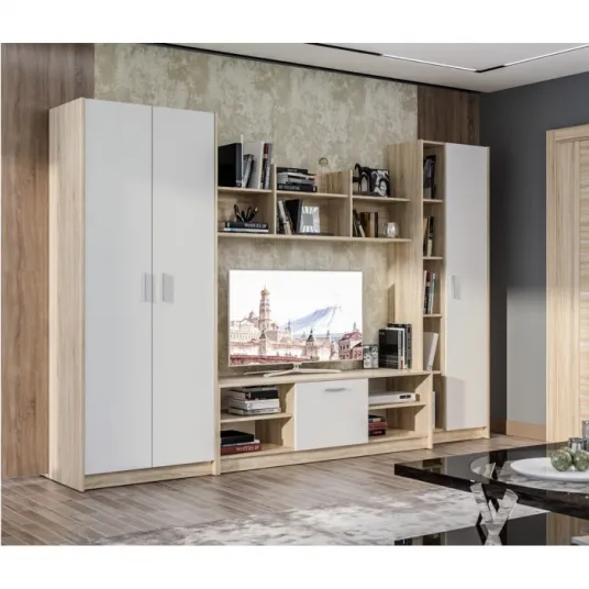 Mobila Living Everest Sonoma&Alb 302.6 x 200.4 x 44.3 cm