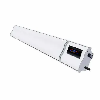 Panou Radiant Infrarosu 1200W si 600W, ElectricSun, cu Termostat si Wi-Fi cu Aplicatie Internet TUYA, 94x15cm, Alb
