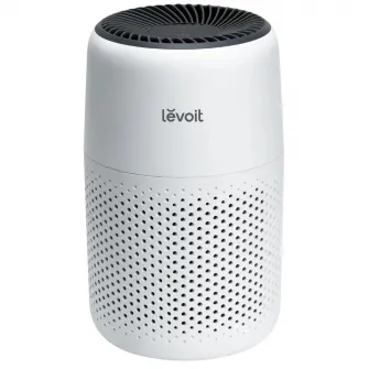 Purificator de aer Levoit Core Mini, Filtru 3 in 1 True HEPA, Panou Comanda Touch Screen, Alb