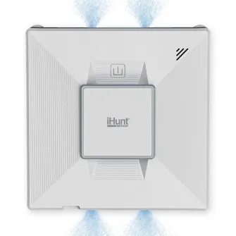 Robot pentru curatarea geamurilor iHunt Window 7 SUPREME 4X Spray, Putere 72W, Aspiratie 2500Pa, 4 Duze de pulverizare, Rezervor 60ml, Navigatie Giroscop, Protectie anti-cadere UPS 40 min, Motor Brushless, Control Aplicatie/Telecomanda