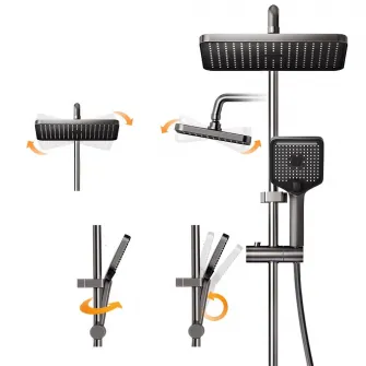Set de dus smart cu baterie, iHunt C84, Display LED, afisaj digital, 4 moduri, ajustabil