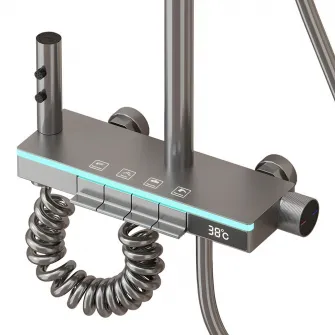 Set de dus smart cu baterie, iHunt C84, Display LED, afisaj digital, 4 moduri, ajustabil