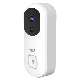 Sonerie inteligenta iHunt Smart Doorbell, WIFI, 1080P H.264, vizualizare pe Smartphone prin iHunt Home APP, Alb
