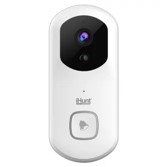 Sonerie inteligenta iHunt Smart Doorbell, WIFI, 1080P H.264, vizualizare pe Smartphone prin iHunt Home APP, Alb