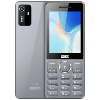 Telefon mobil iHunt i11, 2G, Dual SIM, Bluetooth, 2.8-inch, Camera Foto, Radio FM, Difuzor 2-in-1 Puternic, 1500 mAh, Silver