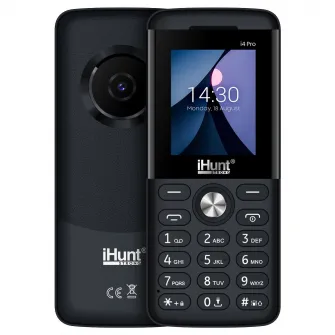 Telefon mobil iHunt i4 PRO, Dual SIM, 2G, Bluetooth, Camera Foto, Radio FM fara cablu, Lanterna, Difuzor puternic 3-in-1, USB-C, Black